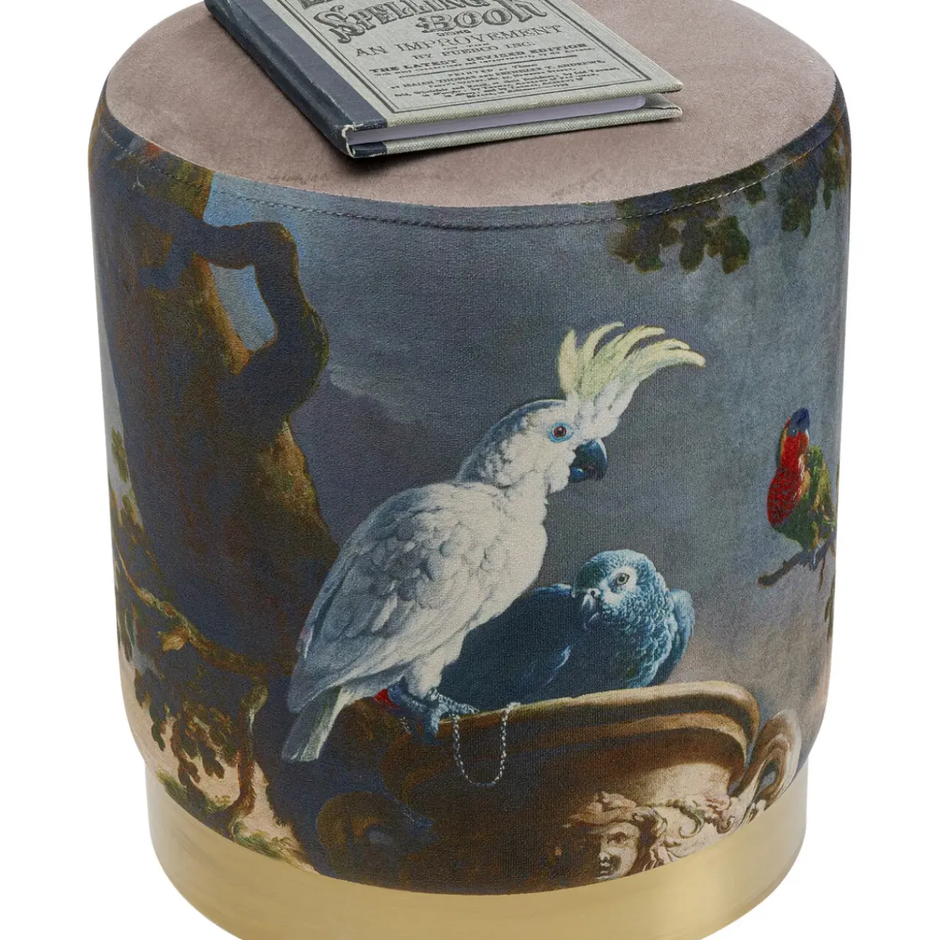 Tabouret Cherry Parrot Laiton O32Cm