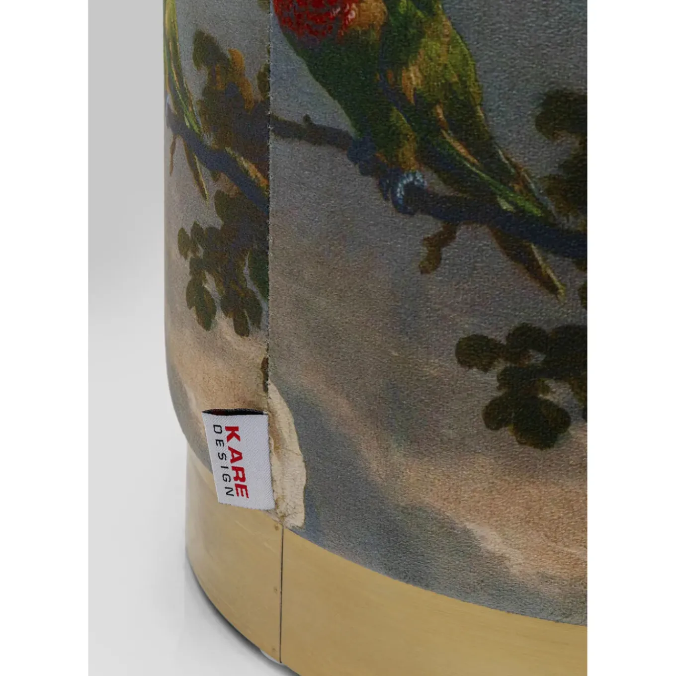 Tabouret Cherry Parrot Laiton O32Cm