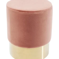 Tabouret Cherry Vieux Rose Laiton O35Cm