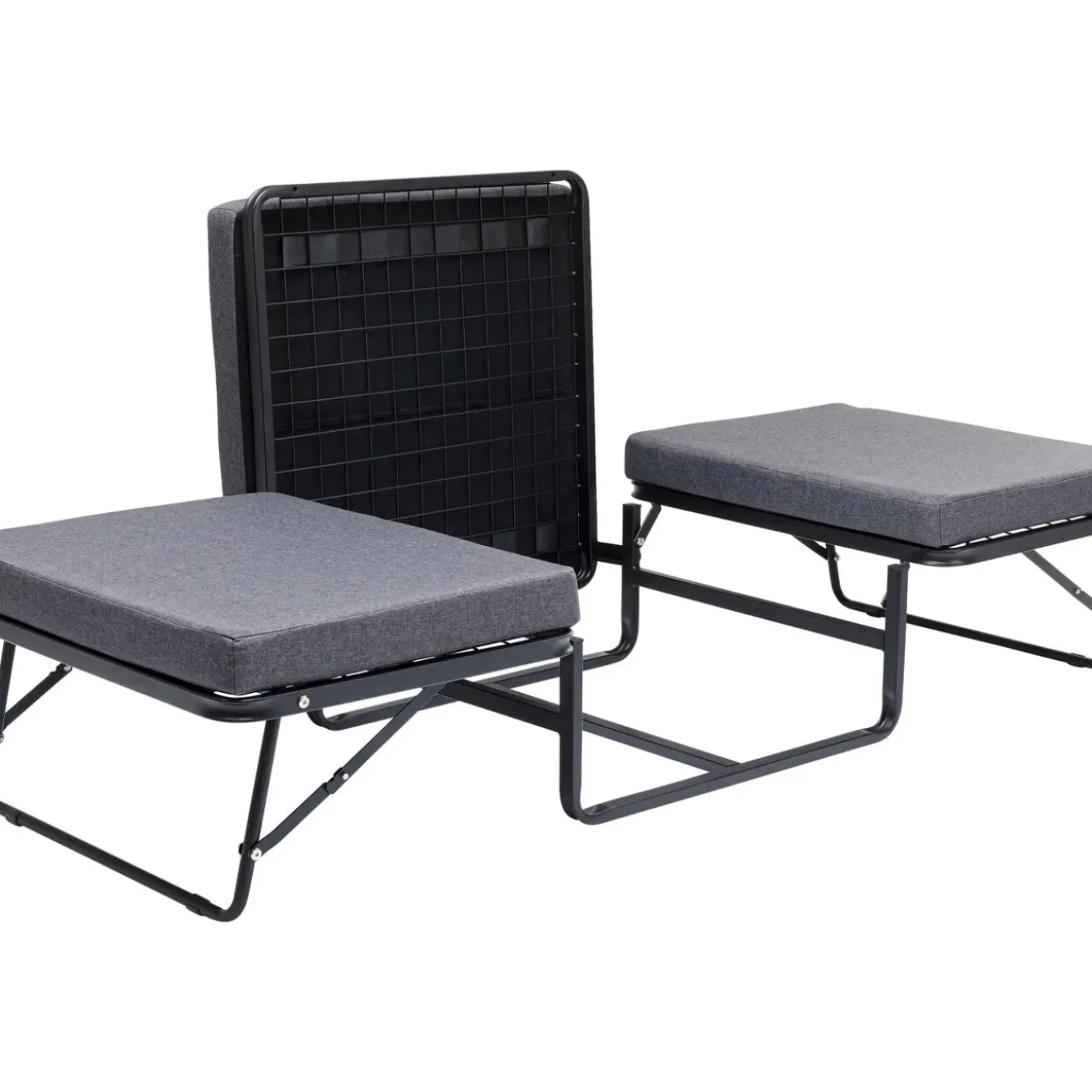 Tabouret Convertible Brenda Gris-Cover Gris 76X7