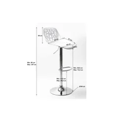 Tabouret De Bar Ornament Blanc