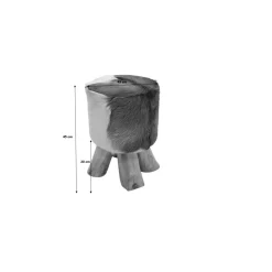 Tabouret Flint Stone Noir O35Cm