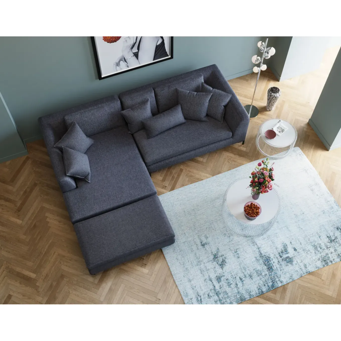Tabouret Gianni Gris