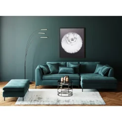 Tabouret Gianni Velours Vert Fonce