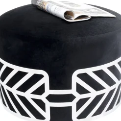 Tabouret Jenna Noir O61Cm