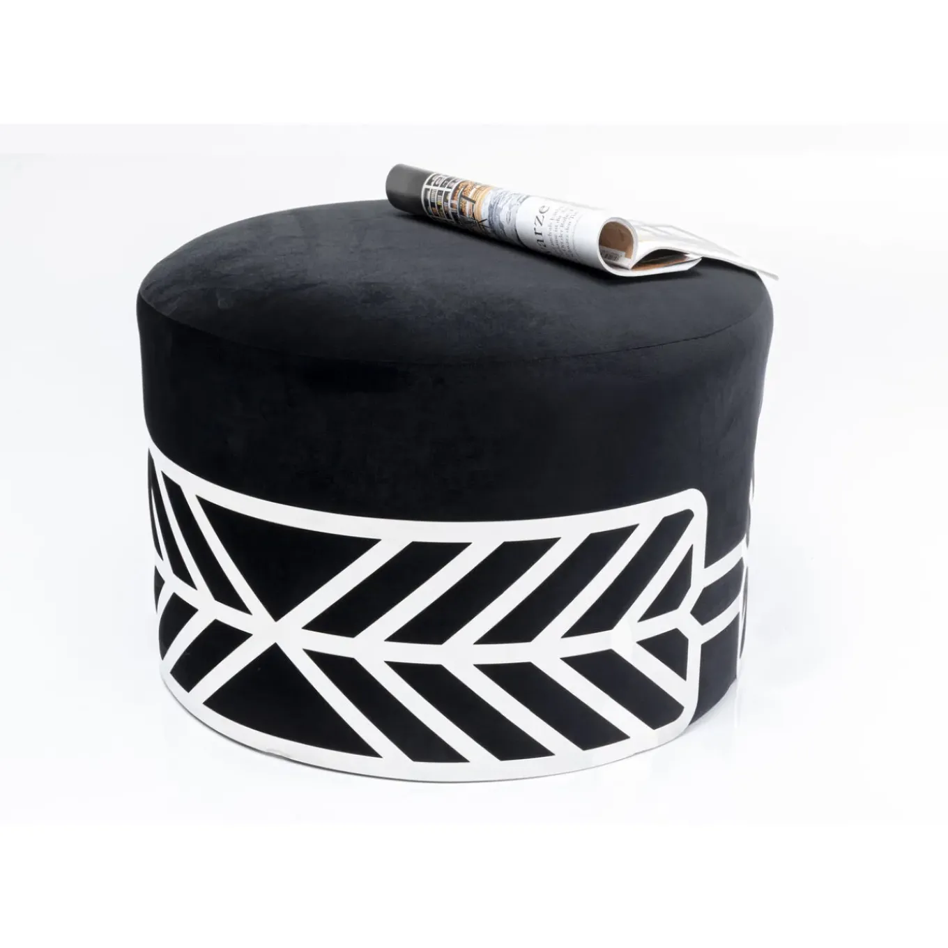 Tabouret Jenna Noir O61Cm