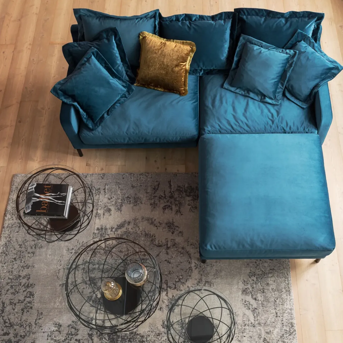 Tabouret Lullaby Petrole