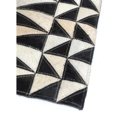 Tapis En Cuir Zigzag 170X240Cm
