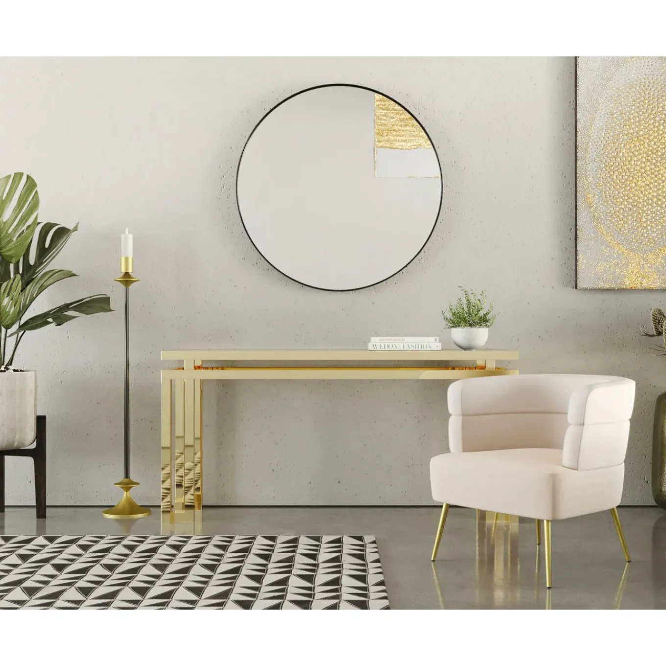 Tapis En Cuir Zigzag 170X240Cm
