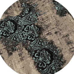 Tapis Kelim Ornament Turquoise O200Cm