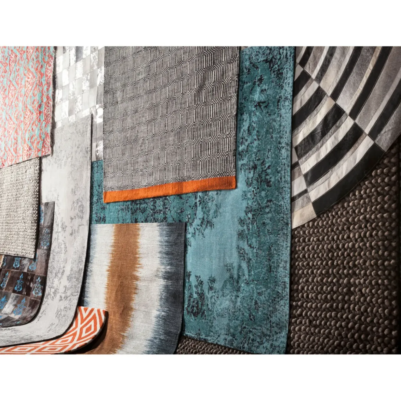 Tapis Kelim Pop Turquoise 170X240Cm