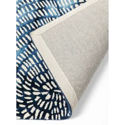 Tapis Stamp Bleu 170X240Cm