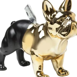 Tirelire Bulldog Dore-Noir