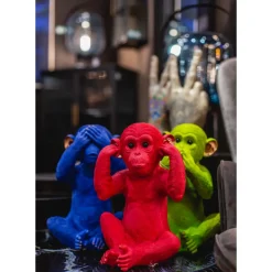Tirelire Monkey Kikazaru Rouge