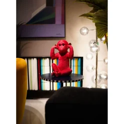 Tirelire Monkey Kikazaru Rouge