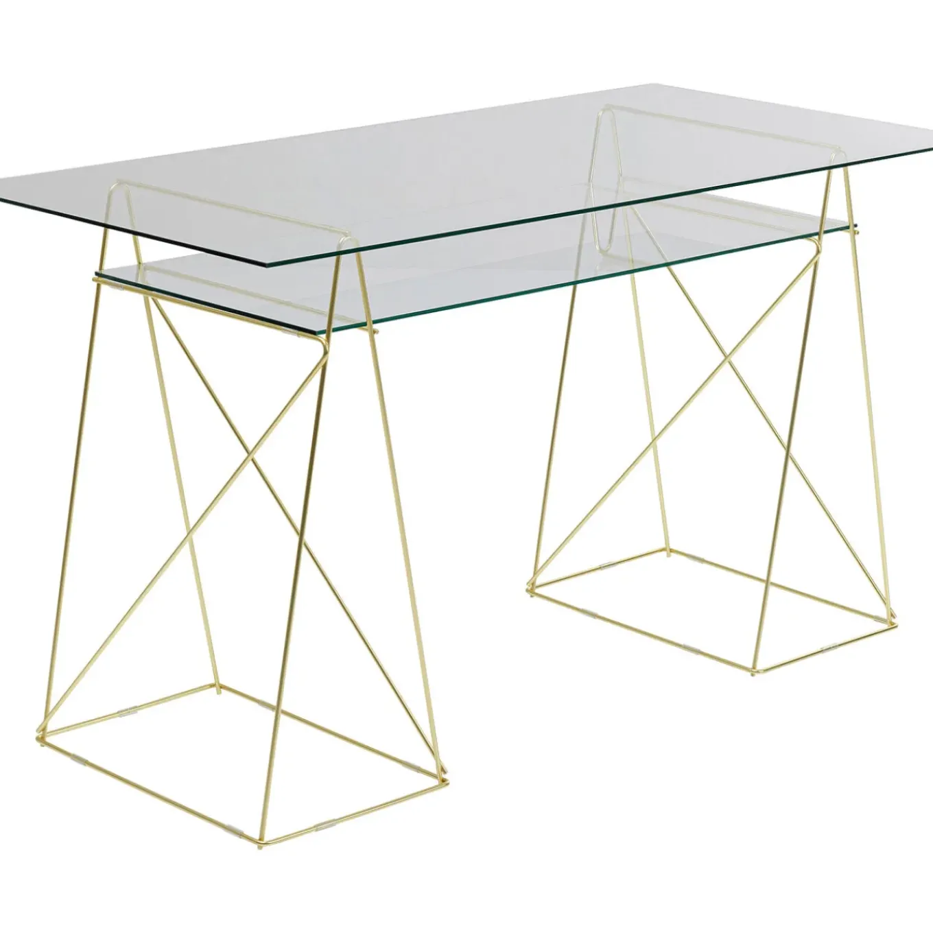Treteaux-Bureau Polar Laiton (Set De 2)