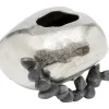 Vase Art Stones Argente 21Cm
