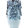 Vase Butterflies Bleu Clair 50Cm