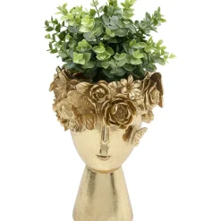 Vase Décoratif Flowercrown Dore 20Cm