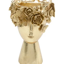 Vase Décoratif Flowercrown Dore 20Cm