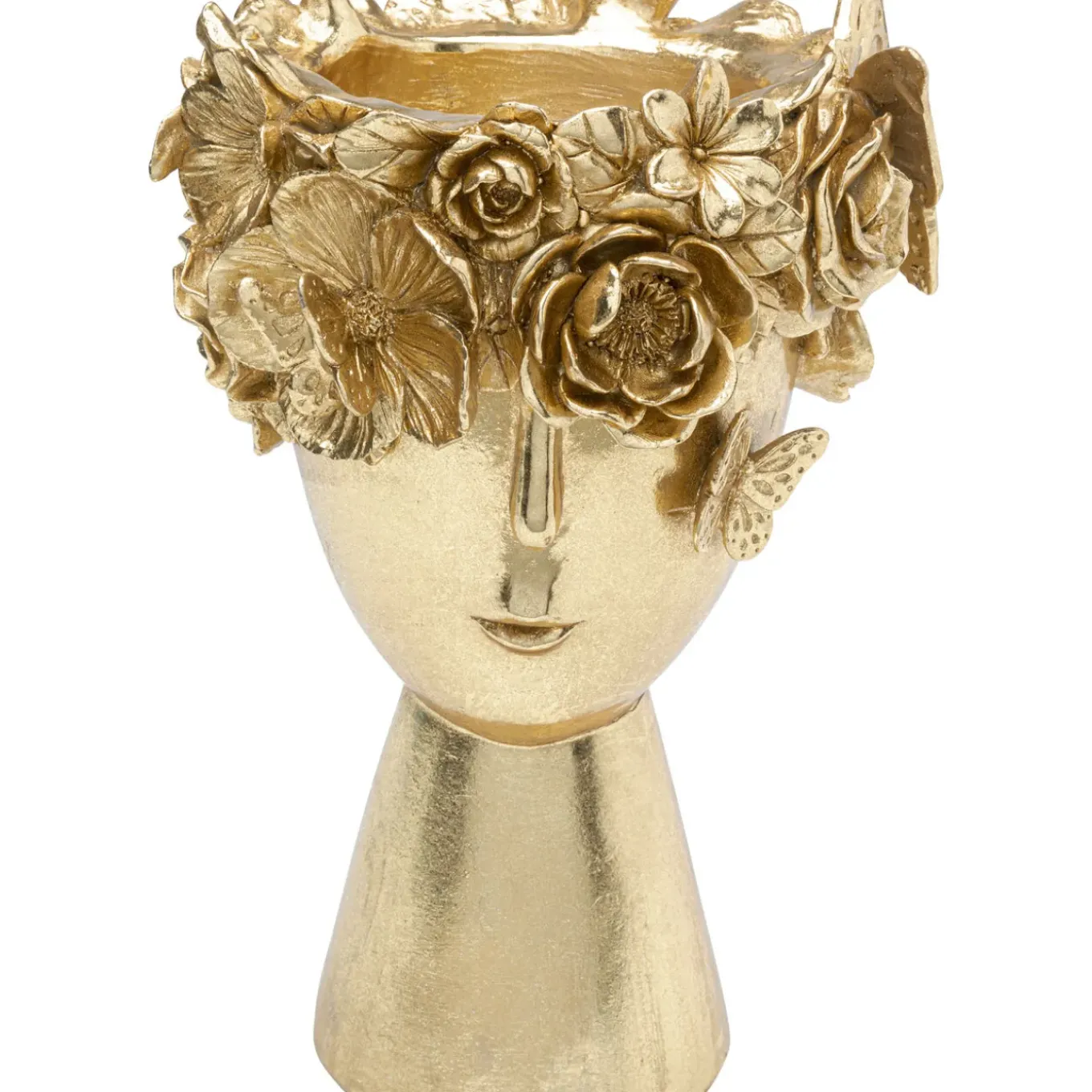 Vase Décoratif Flowercrown Dore 20Cm