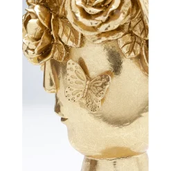 Vase Décoratif Flowercrown Dore 20Cm