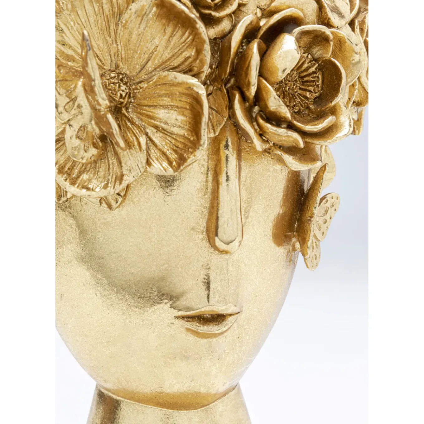 Vase Décoratif Flowercrown Dore 20Cm