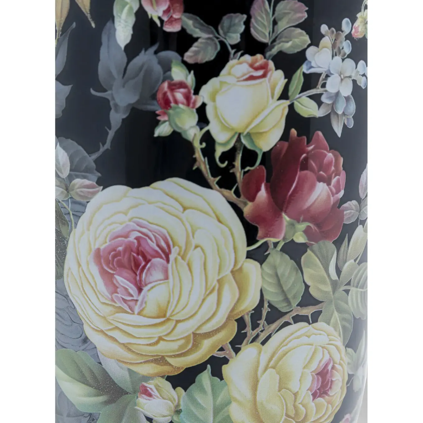 Vase Décoratif Rose Magic Noir 27Cm