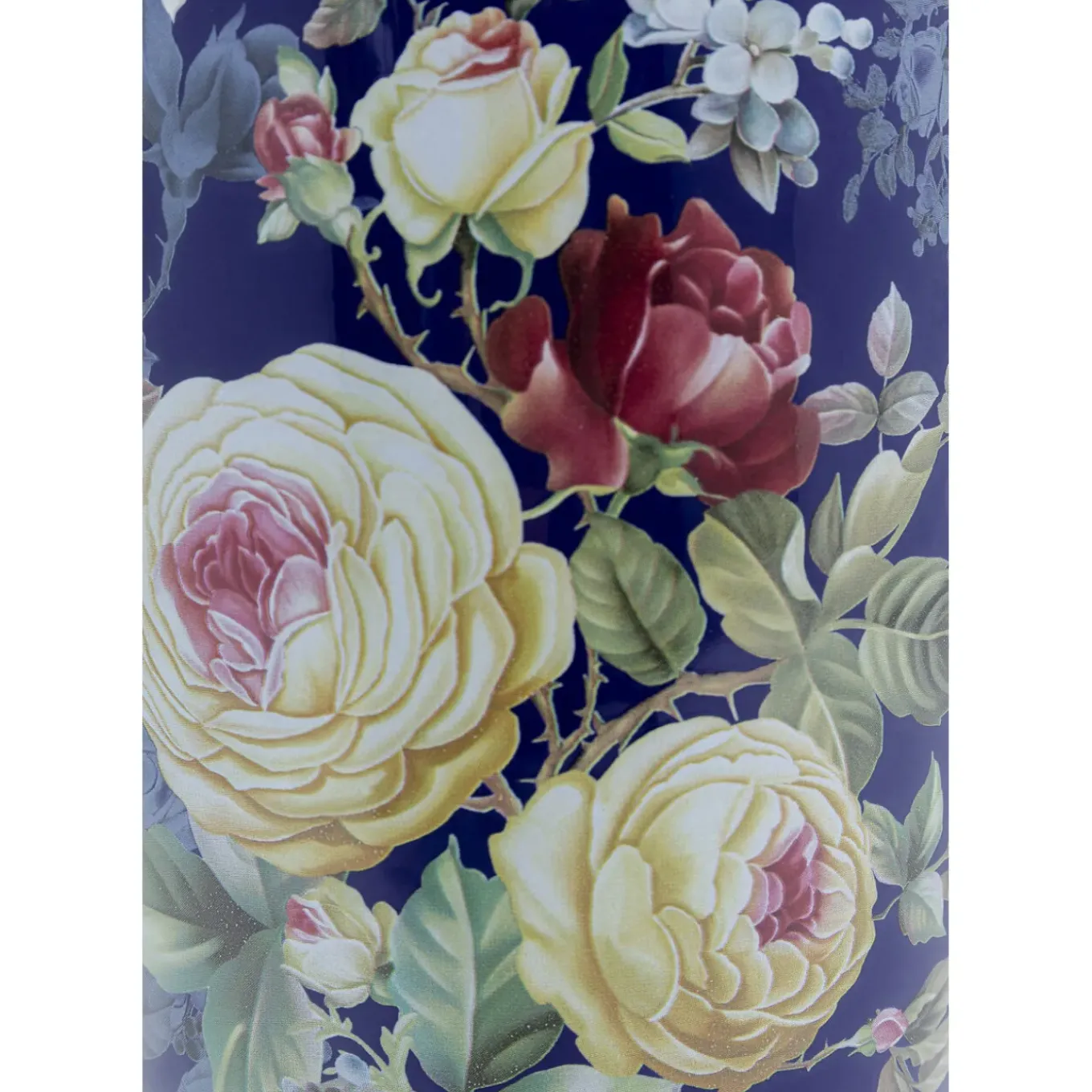 Vase Décoratif Rose Magic Bleu 27Cm