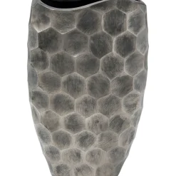 Vase Décoratif Sacramento Comb Argente 59Cm