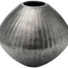 Vase Décoratif Sacramento Carving Argente 30Cm