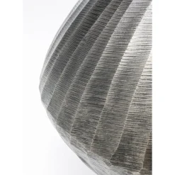 Vase Décoratif Sacramento Carving Argente 30Cm