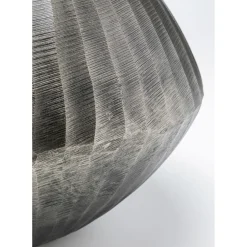 Vase Décoratif Sacramento Carving Argente 30Cm