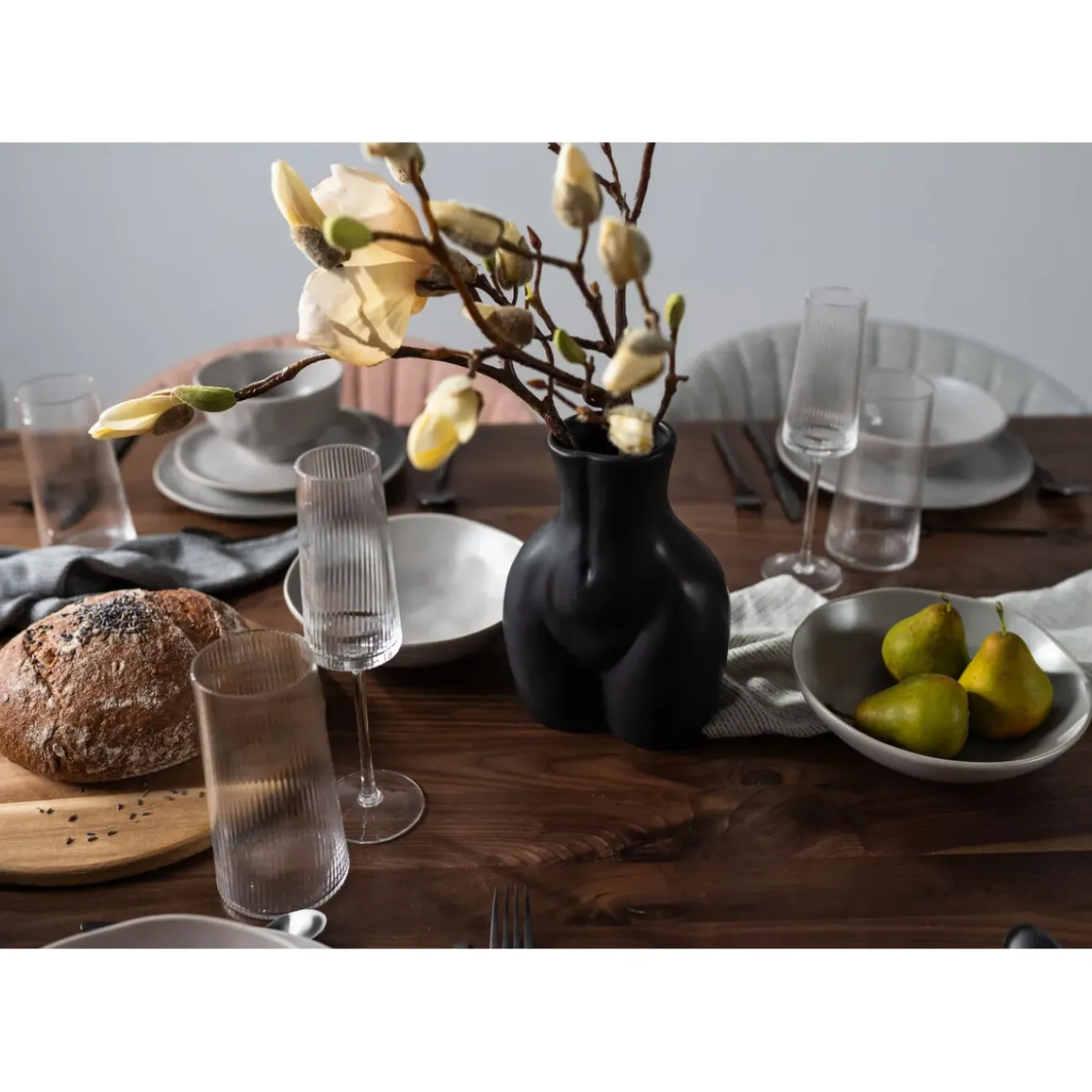 Vase Donna Noir 22Cm