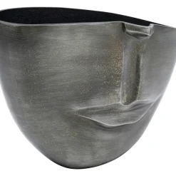 Vase Half Face Anthracite 31Cm