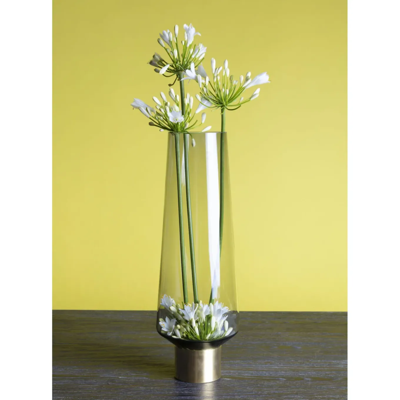 Vase Noble Ring Gris 40Cm