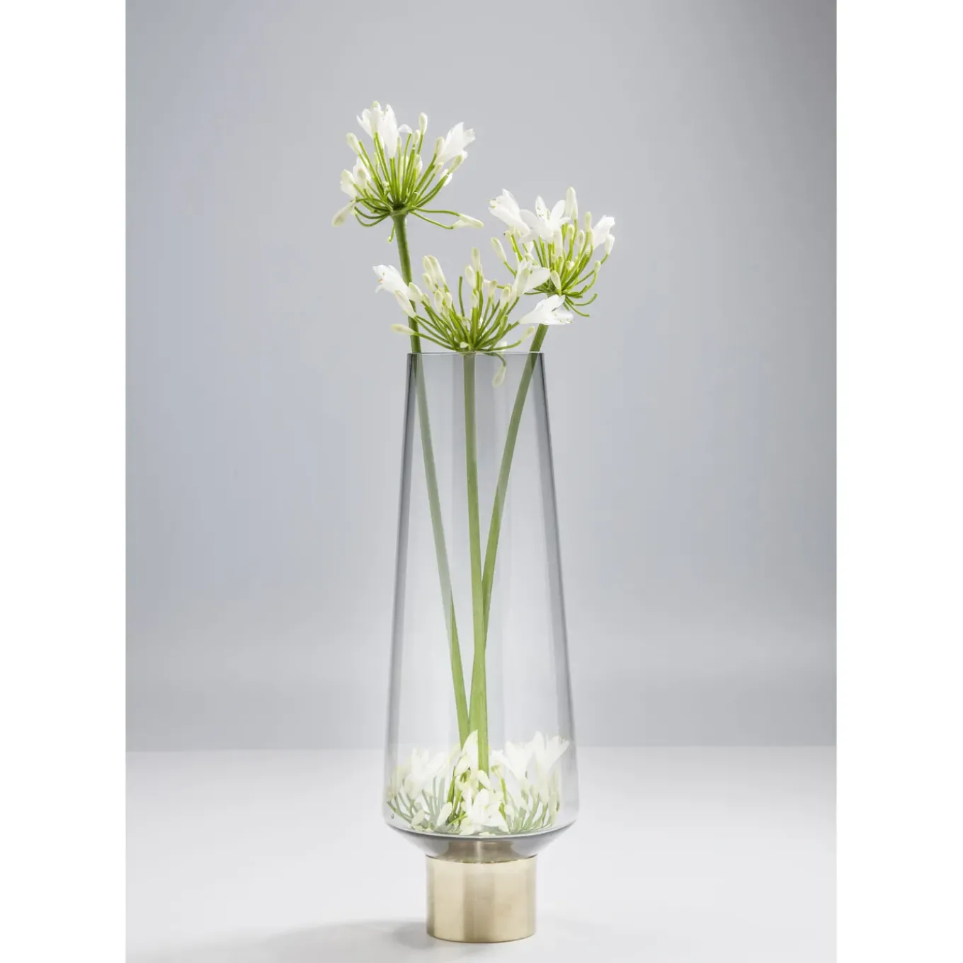 Vase Noble Ring Gris 40Cm