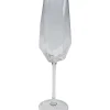 Verre À Champagne Diamond Gold Rim