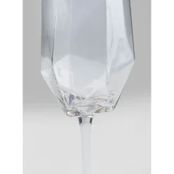 Verre À Champagne Diamond Gold Rim