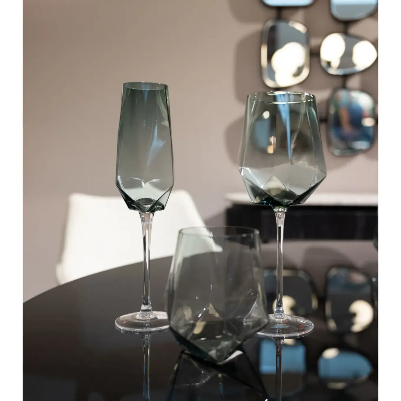 Verre À Champagne Diamond Smoke