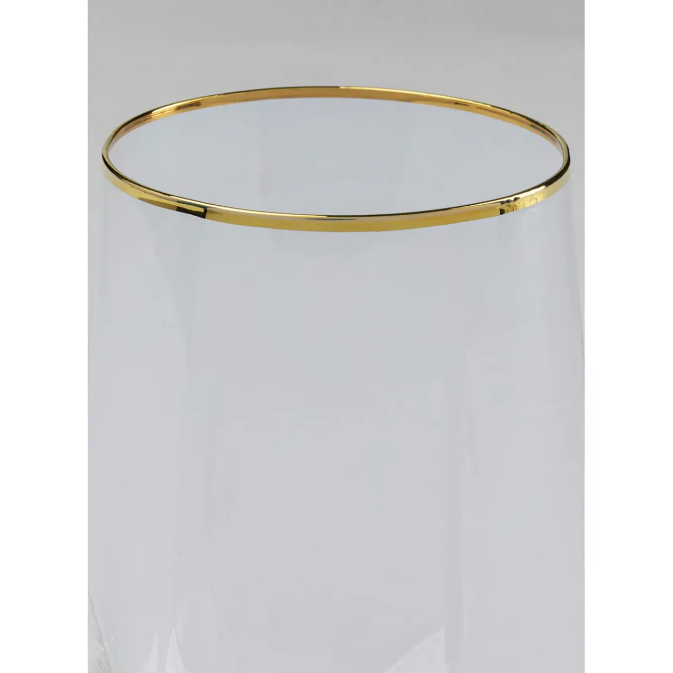 Verre A Eau Diamond Dore Rim