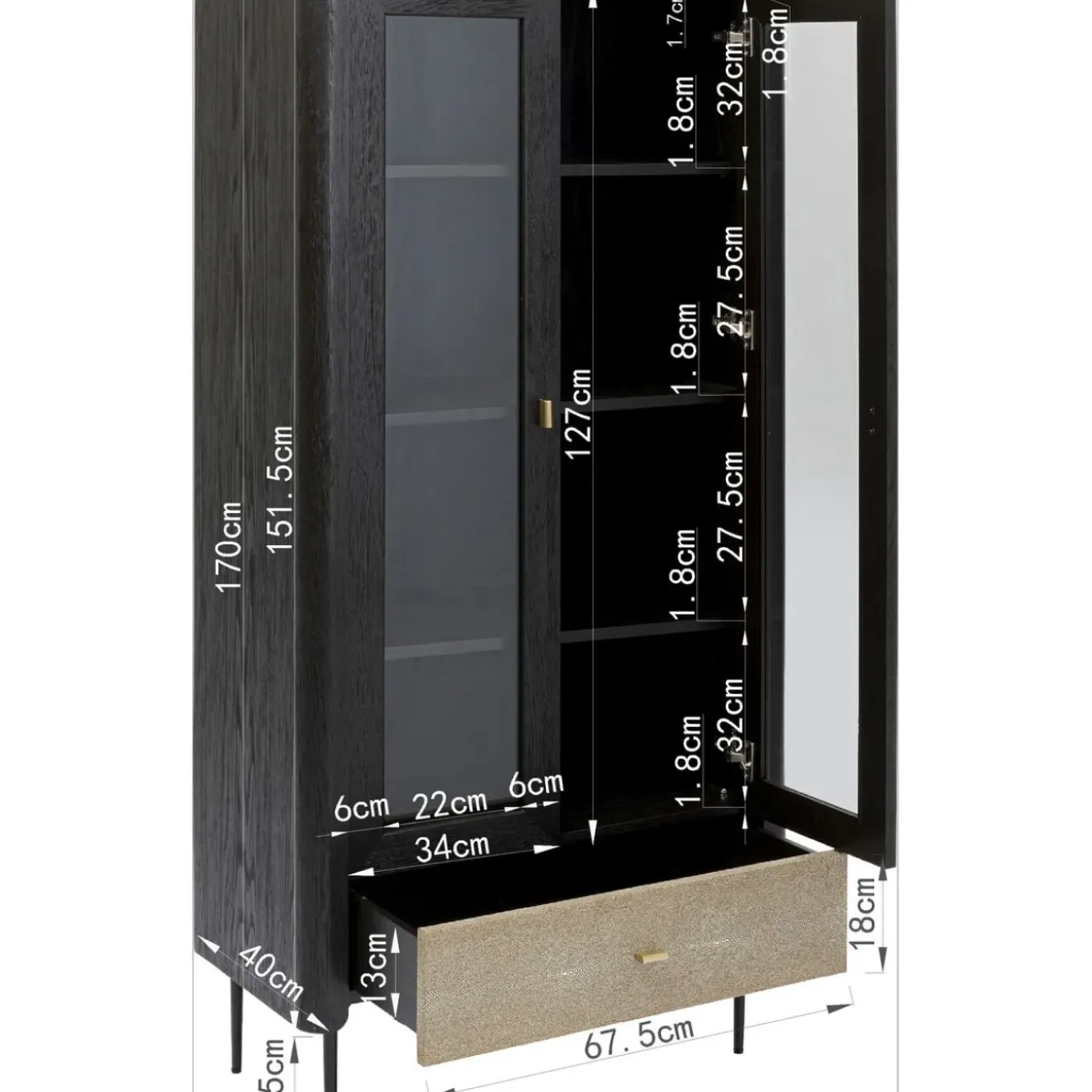 Vitrine Milano 170X80